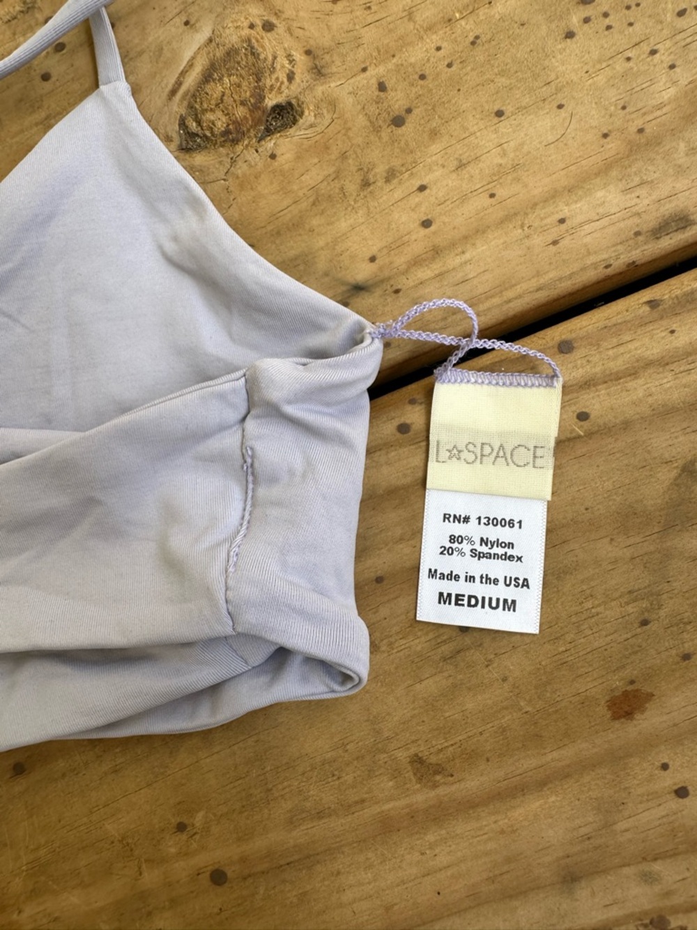 NWOT L*Space Rocky bikini top lilac - Picture 4 of 4